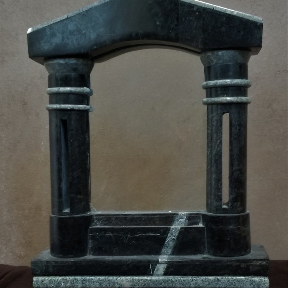 Very rare solid marble photo frame